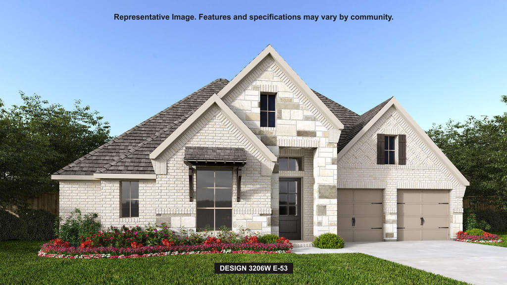 3206W House Plan in Riceland 60, Houston, Texas | Available to Build